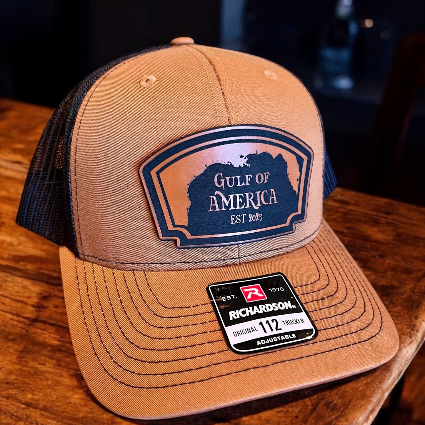 Gulf of America hat- Tan patch