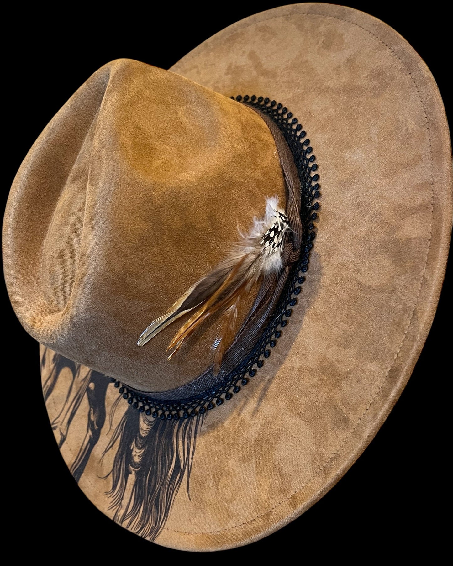 Wide brim hat- Horse