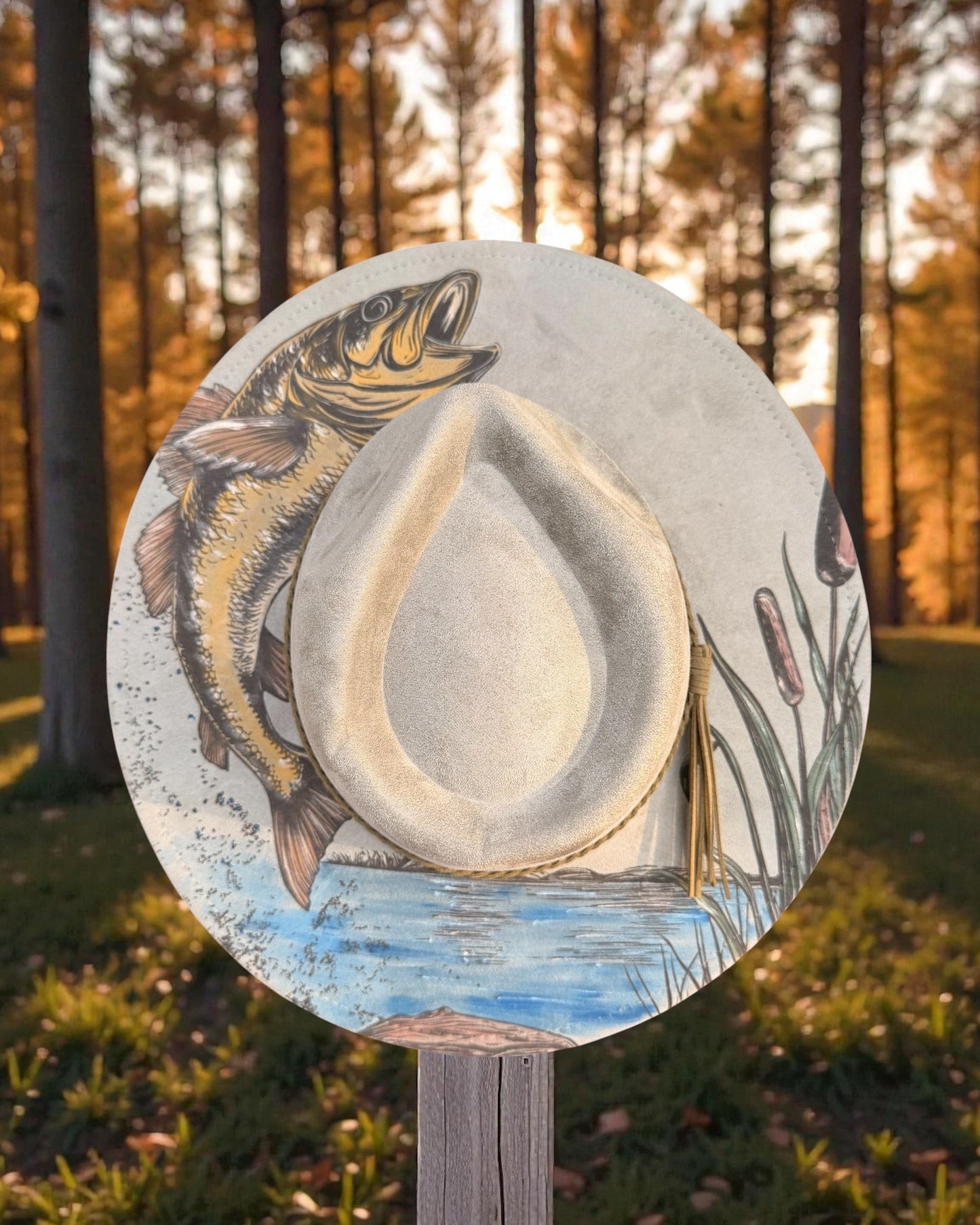 Hand Painted Gone Fishing