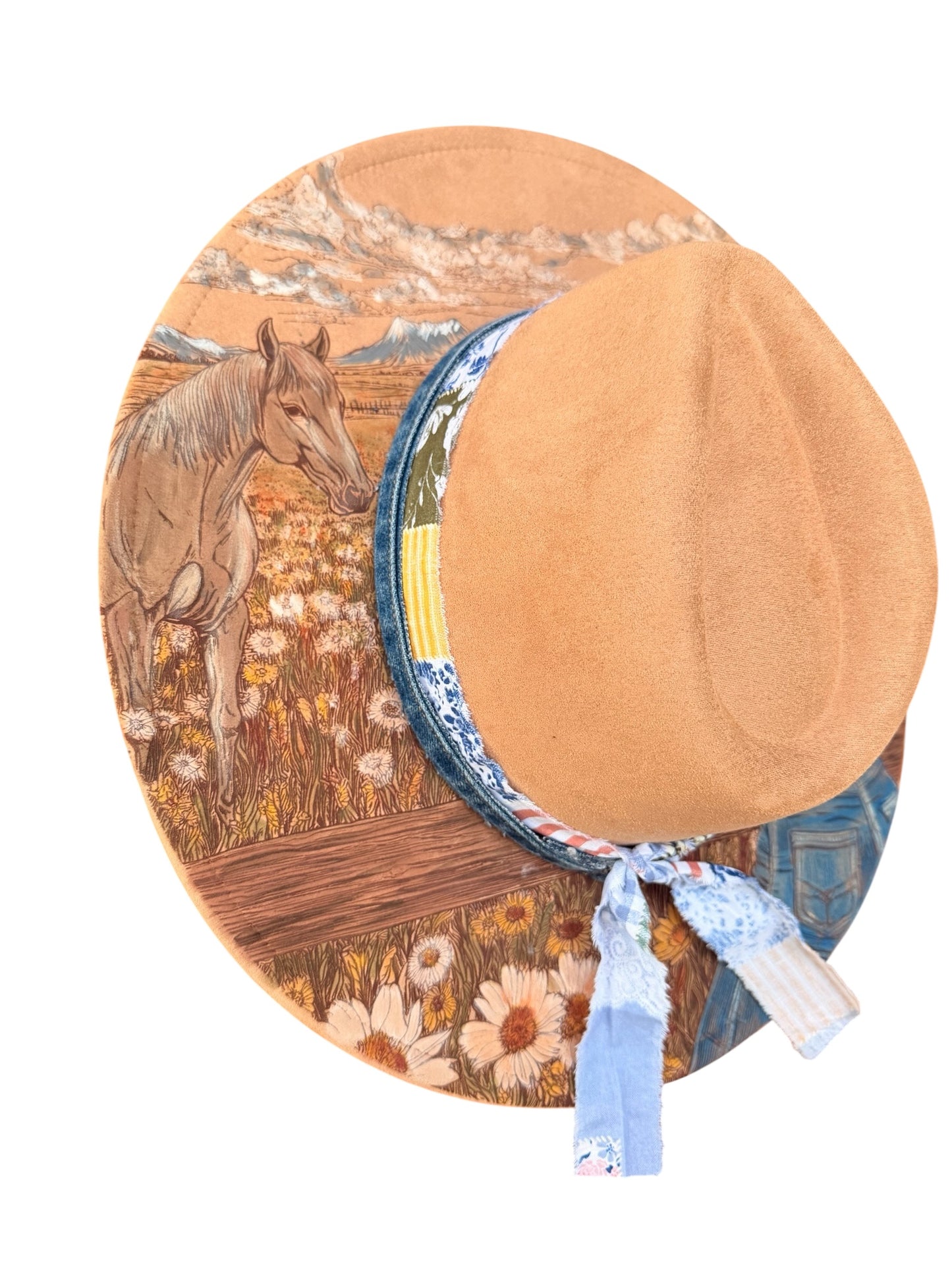 Hand Painted Cowgirl & Horse