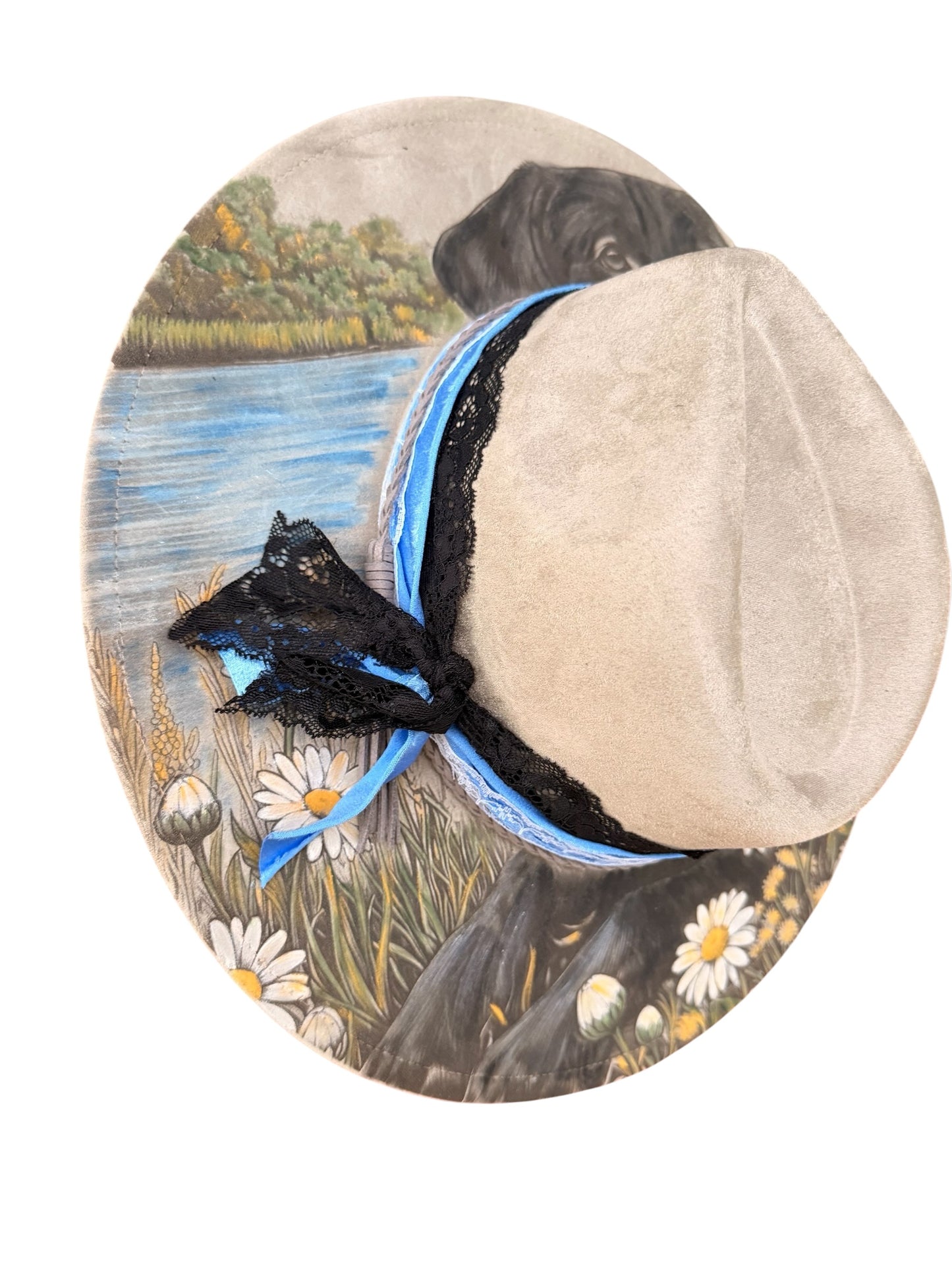Hand Painted Black Labrador