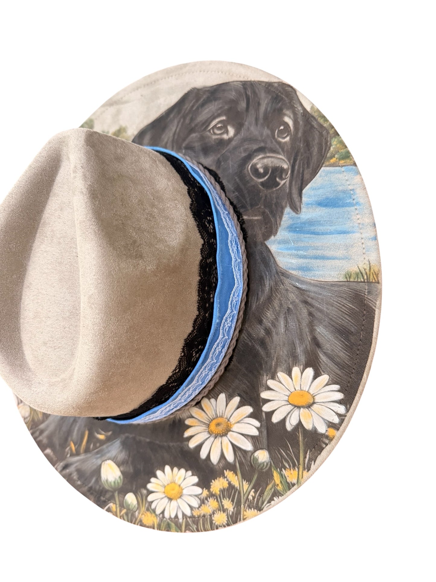 Hand Painted Black Labrador