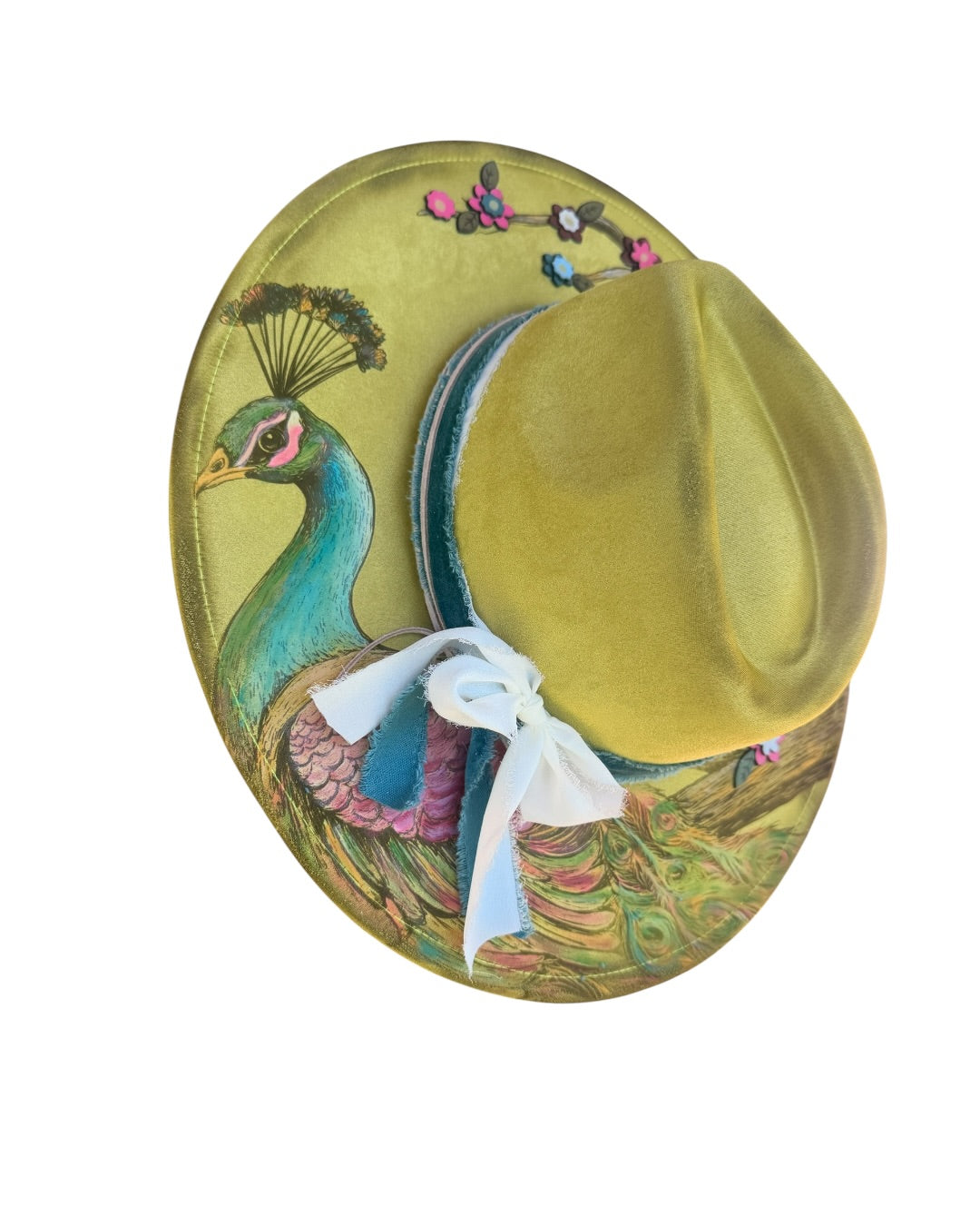 Hand Painted Colorful Peacock