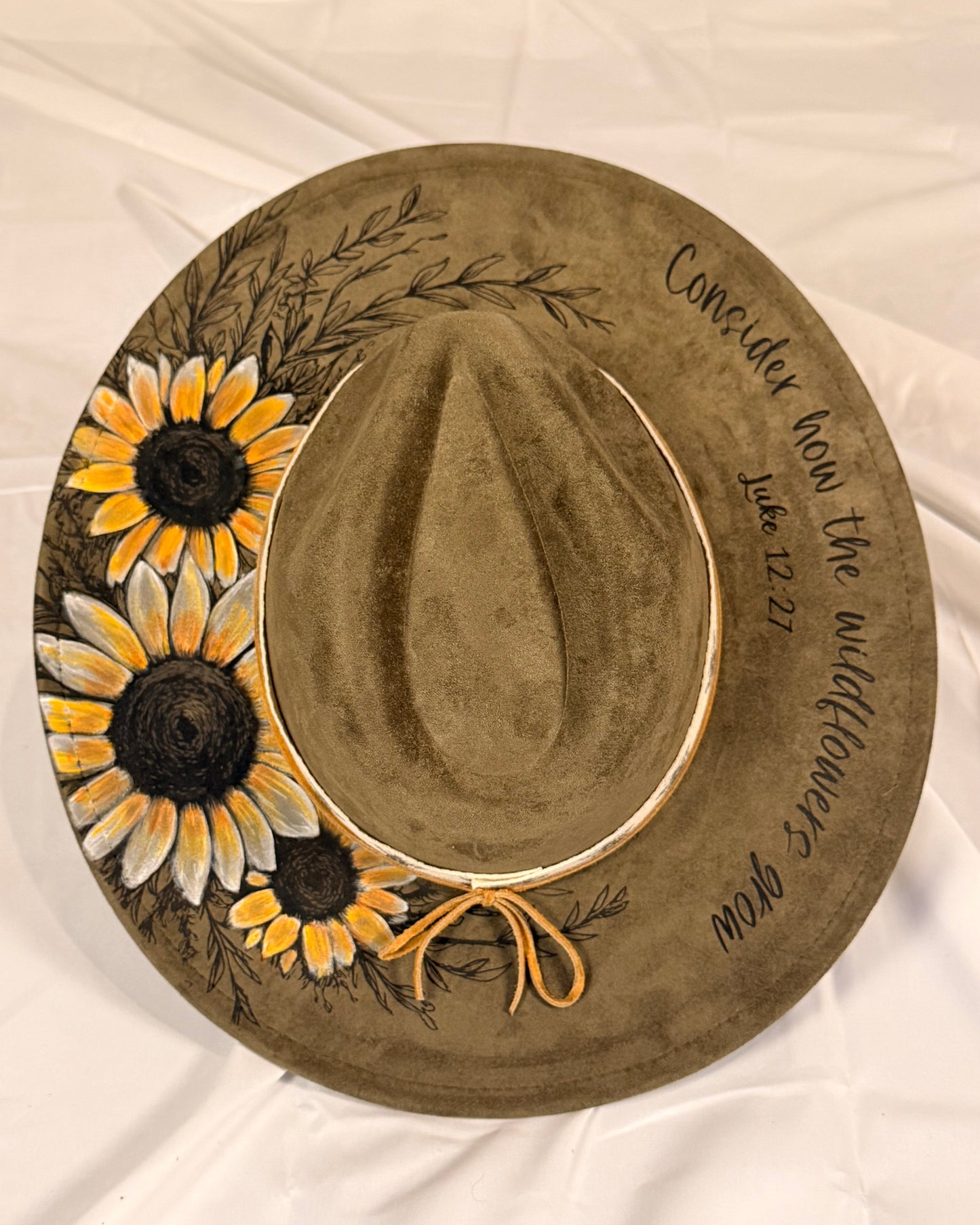 Hand Painted Consider the Wildflowers