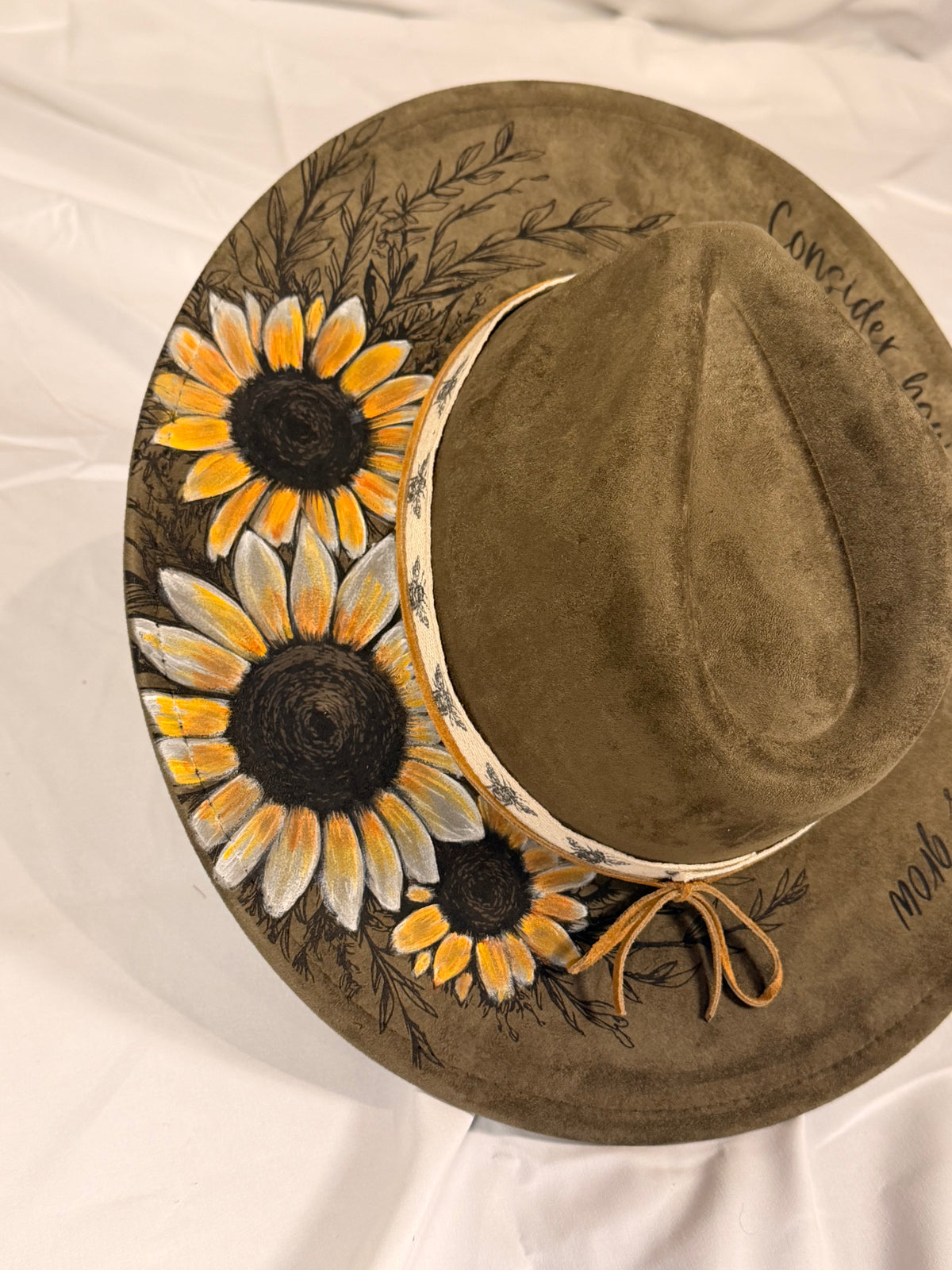 Hand Painted Consider the Wildflowers