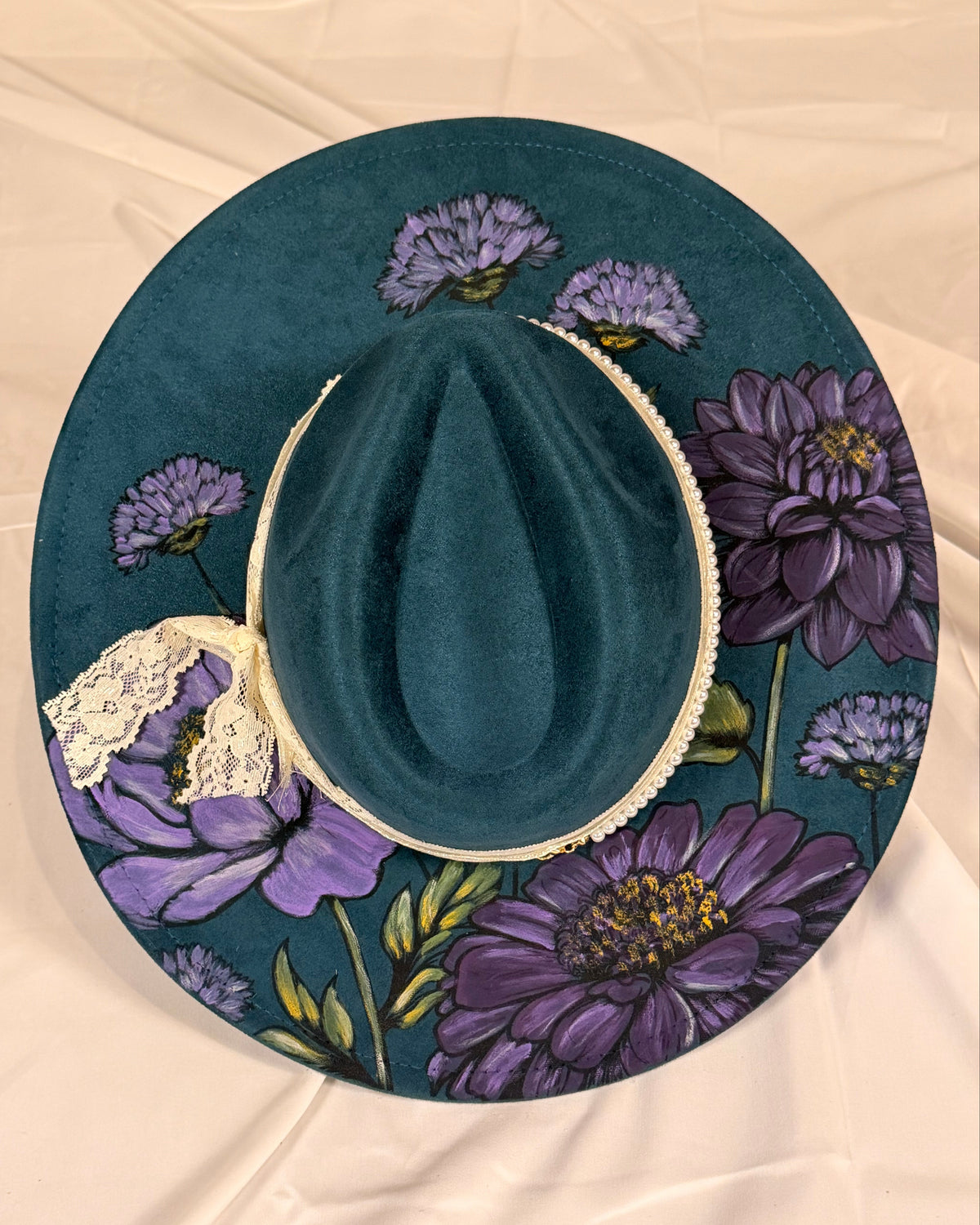 Hand Painted Purple flowers