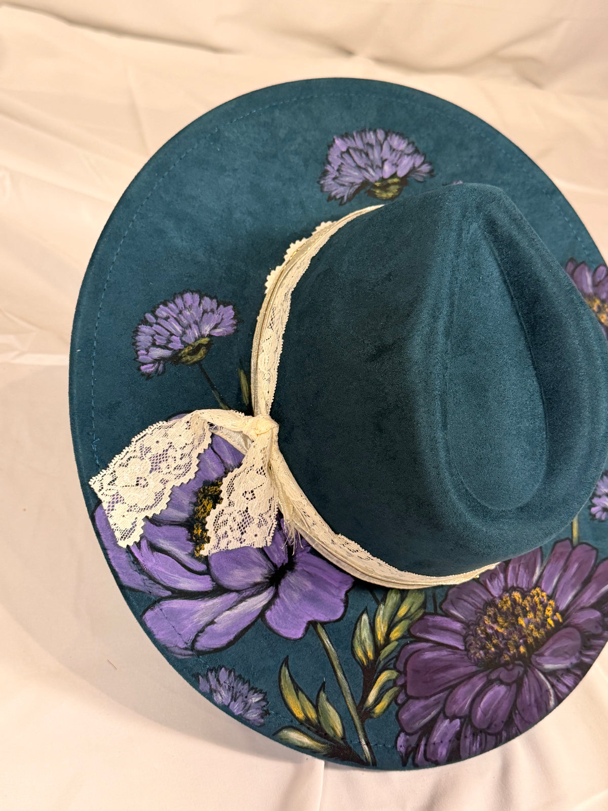 Hand Painted Purple flowers