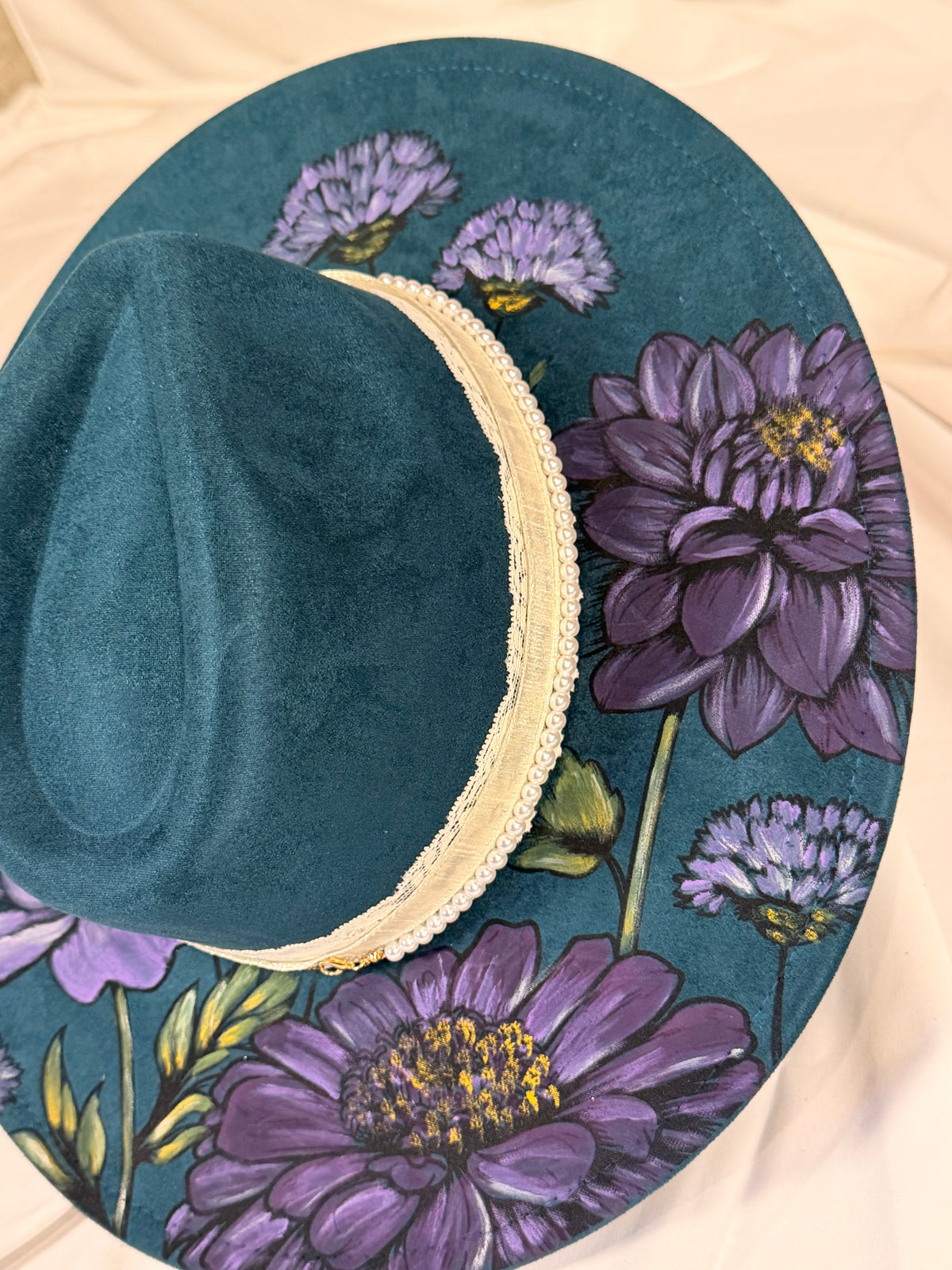Hand Painted Purple flowers