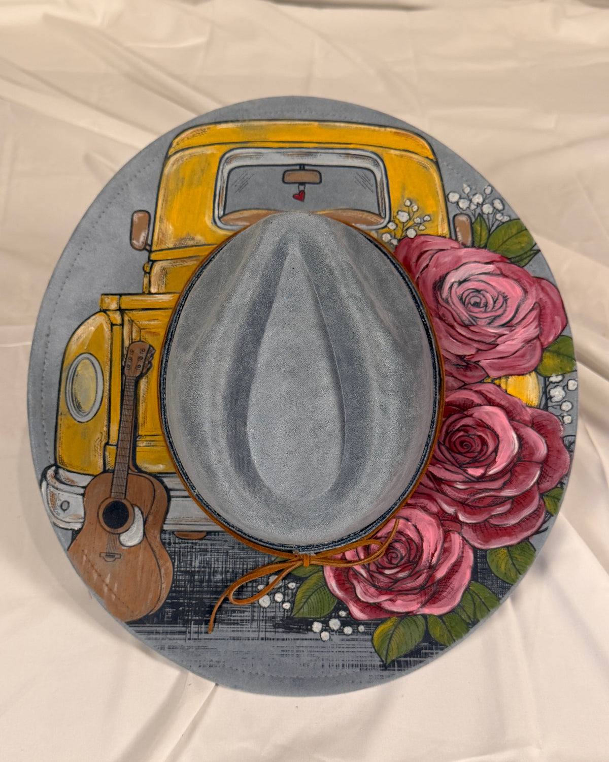 Hand Painted Truck & Roses