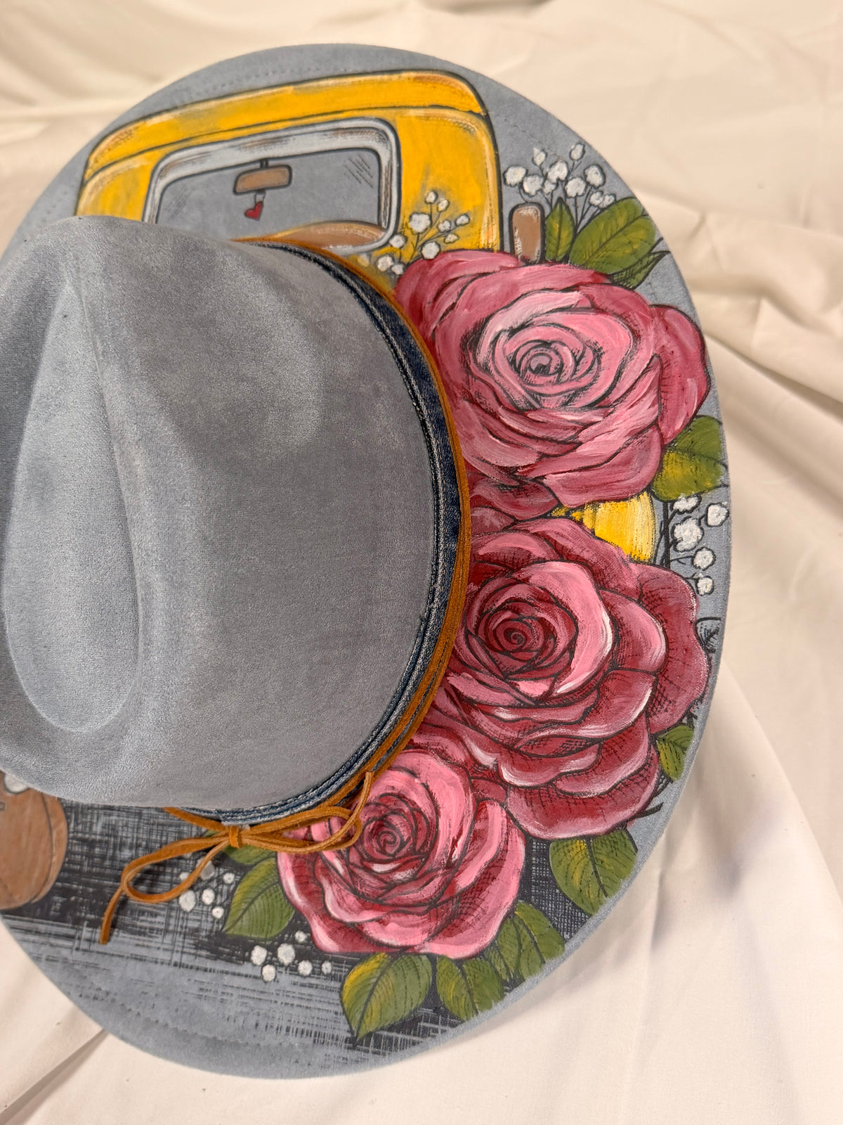 Hand Painted Truck & Roses