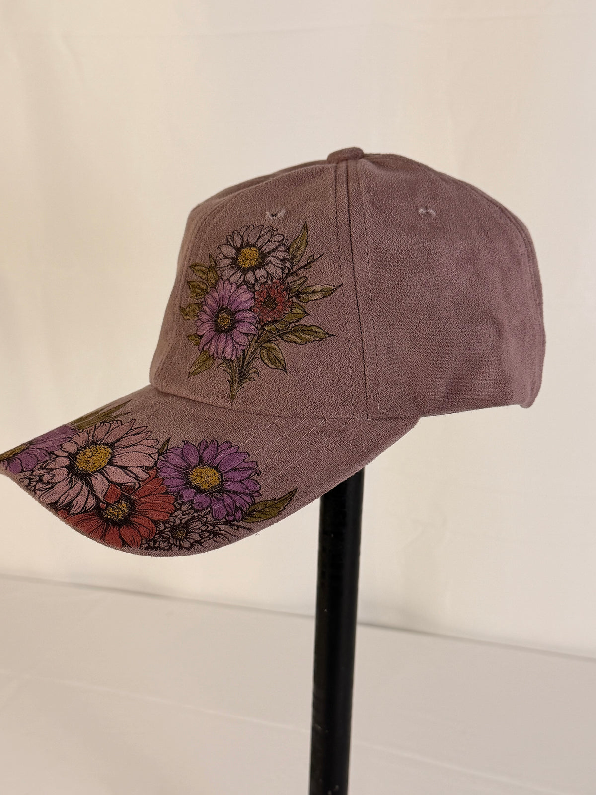Hand Painted Sunflowers Brim Bouquet (lilac)