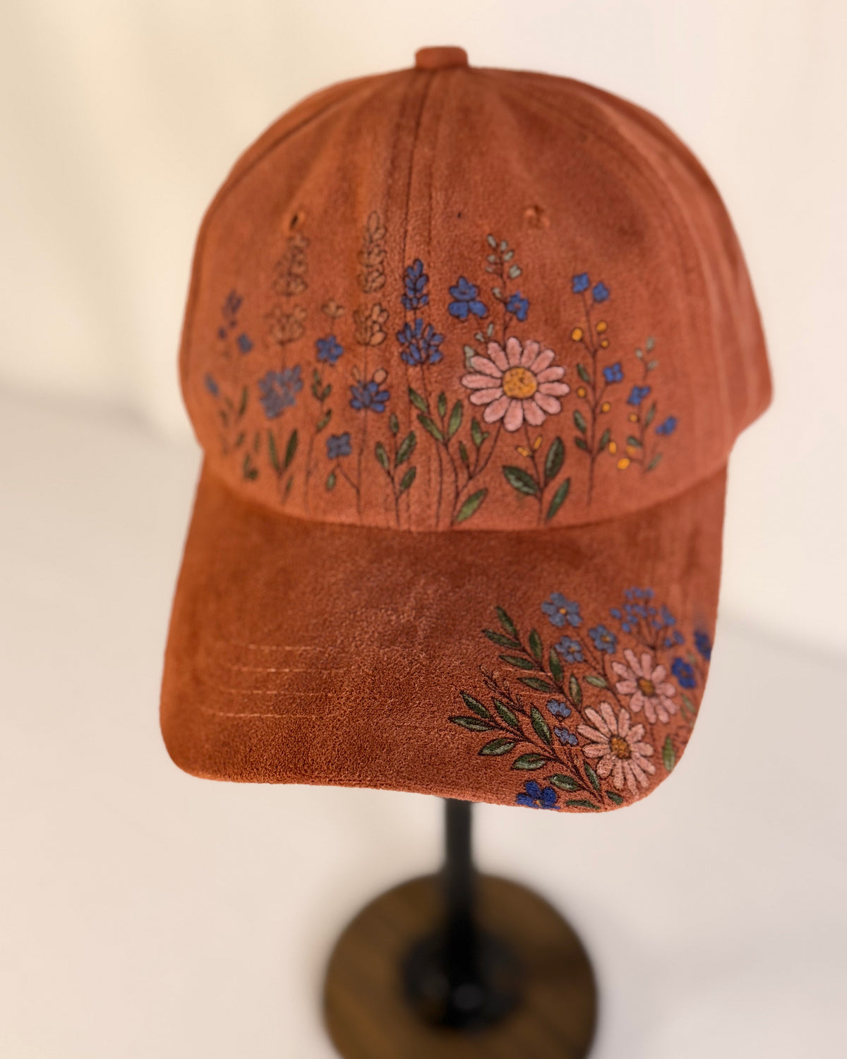 Hand Painted Wildflowers (burnt orange)