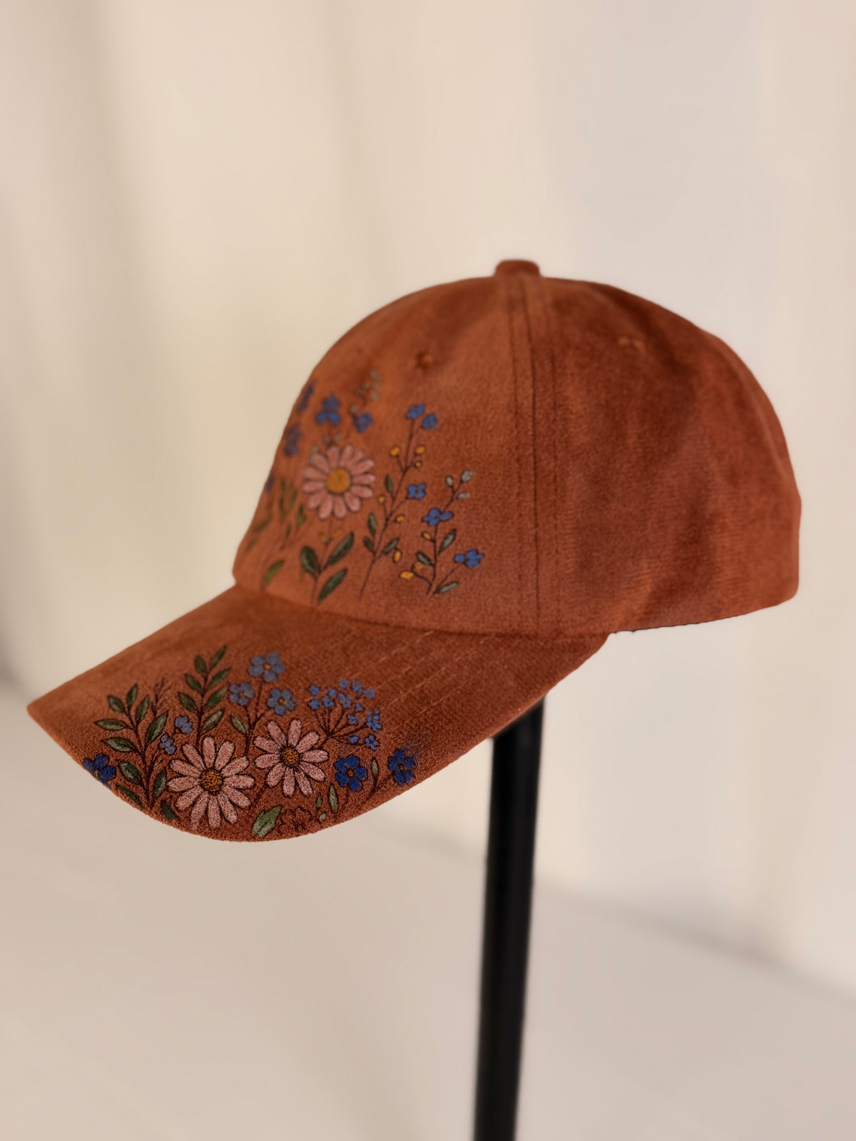 Hand Painted Wildflowers (burnt orange)
