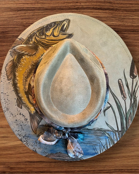 Hat with fish design
