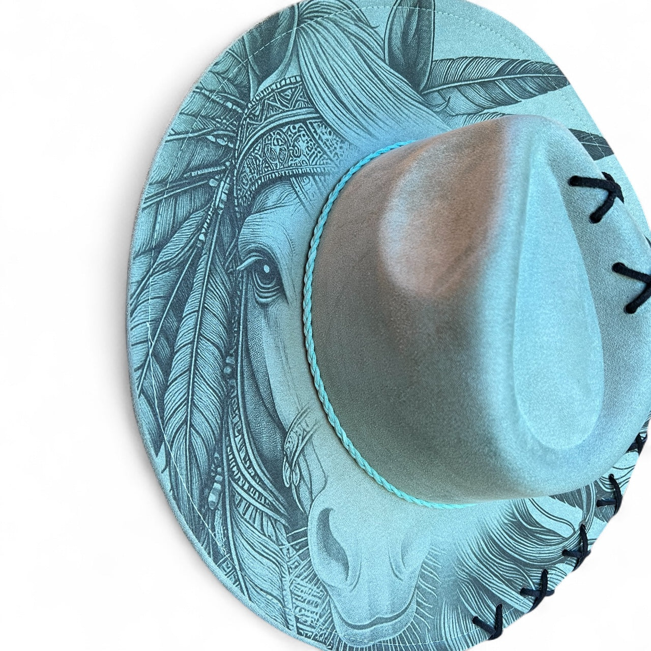 Hat with horse design